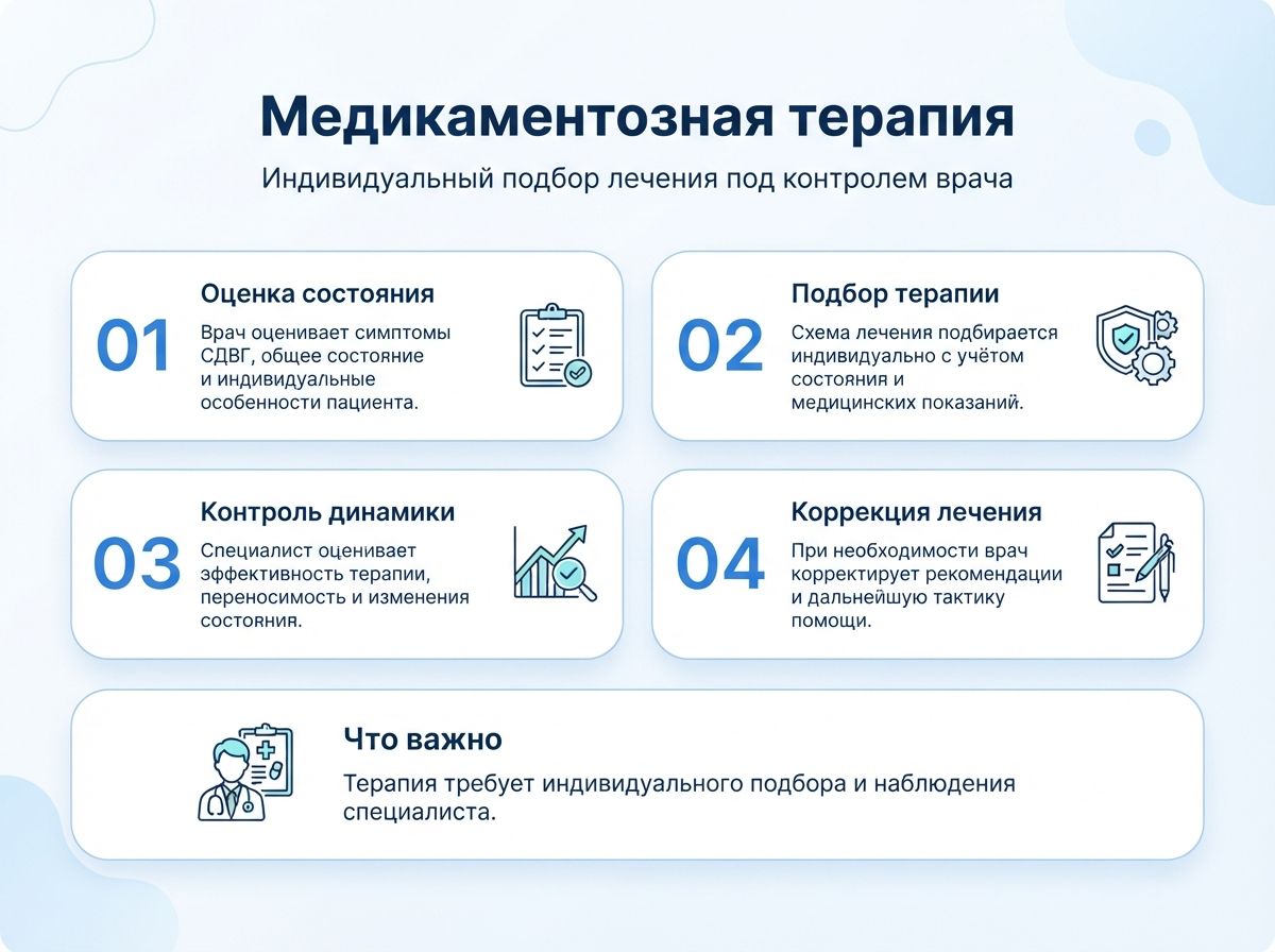 Лечение СДВГ в Запорожье у детей и взрослыхинфографика