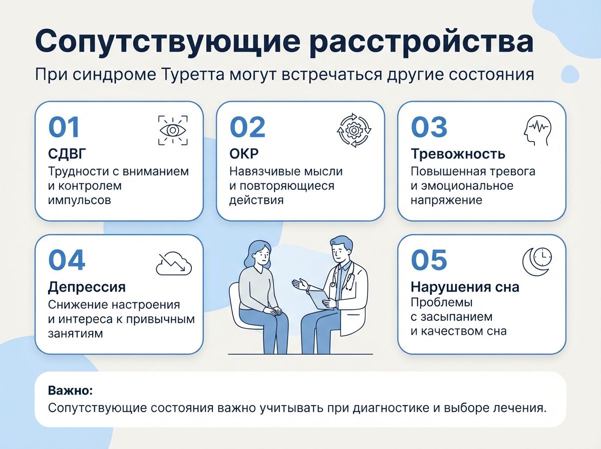 Лечение синдрома Туретта в Запорожье инфографика